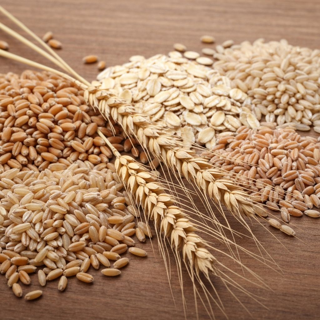 Различни видове зърнени храни